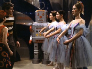 Ballerinas block the companions path