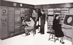 Anyone thinking of computers in the 1960s would probably envisage a machine such as this - The Whirlpool Computer which was designed for strategic air defense applications.  Photo courtesy of http://www.clavius.org/techcomp.html