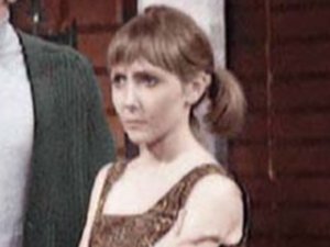 A rare photo of  Maureen O'Brien as Vicki in colour