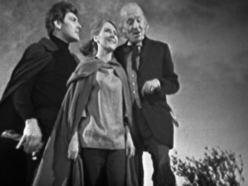 Vicki, Steven and the Doctor in The Time Meddler