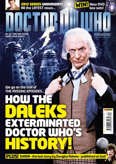 A Doctor Who Magazine front cover on Missing Episodes