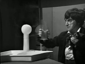 The Doctor discovers that water destroy's the Ice Warriors' seeds