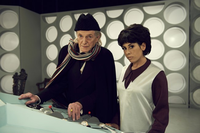 David Bradley with Claudia Grant as Carole Ann Ford (Susan Foreman) in An  Adventure in Space and Time