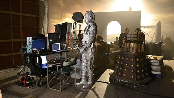 A Cyberman and Daleks