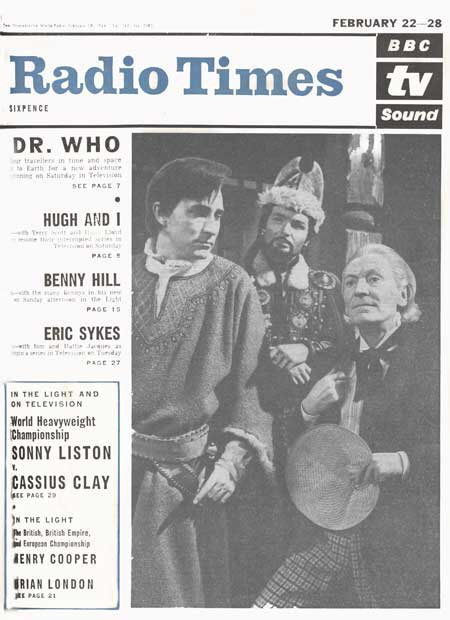 The Radio Times cover for the missing Doctor Who serial Marco Polo