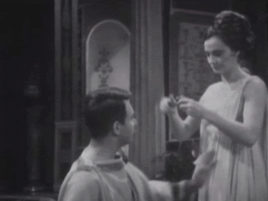 Barbara attends to Ian's hair in The Romans