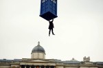 The Day of the Doctor – 11th hangs from&nbsp;TARDIS