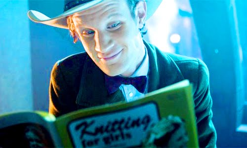 The Eleventh Doctor continues the knitting tradition