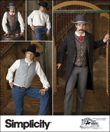 Simplicity pattern #2895 is being used for the Troughton Frock Coat.  Presently on special for $4.50 at Spotlight its purchase was a real bargain