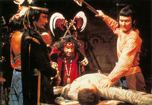 Ian was lucky to escape with his life in The Aztecs